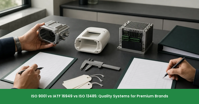 ISO 9001 vs IATF 16949 vs ISO 13485: Quality Systems for Premium Brands