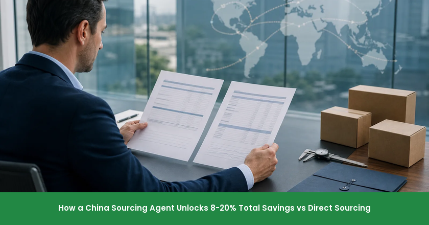 How a China Sourcing Agent Unlocks 8-20% Total Savings vs Direct Sourcing