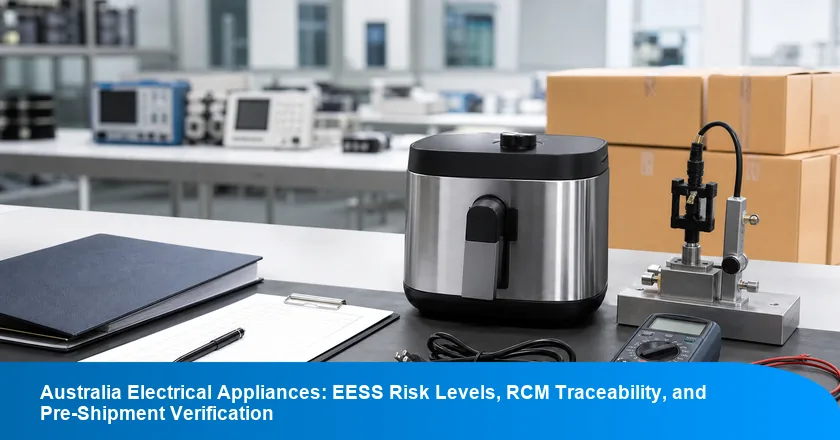 Australia Electrical Appliances: EESS Risk Levels, RCM Traceability, and Pre-Shipment Verification