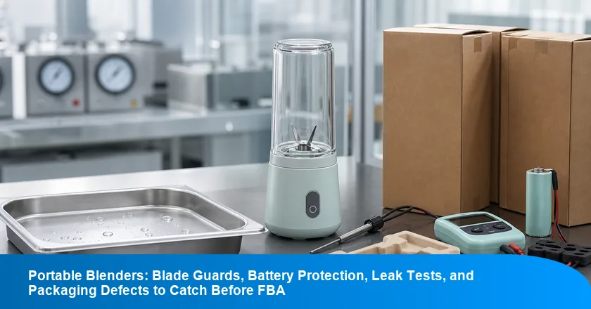 Portable Blenders: Blade Guards, Battery Protection, Leak Tests, and Packaging Defects to Catch Before FBA