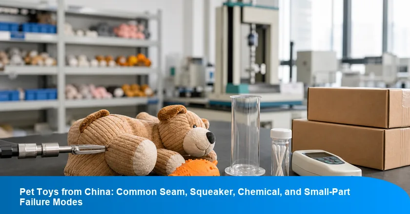 Pet Toys from China: Common Seam, Squeaker, Chemical, and Small-Part Failure Modes