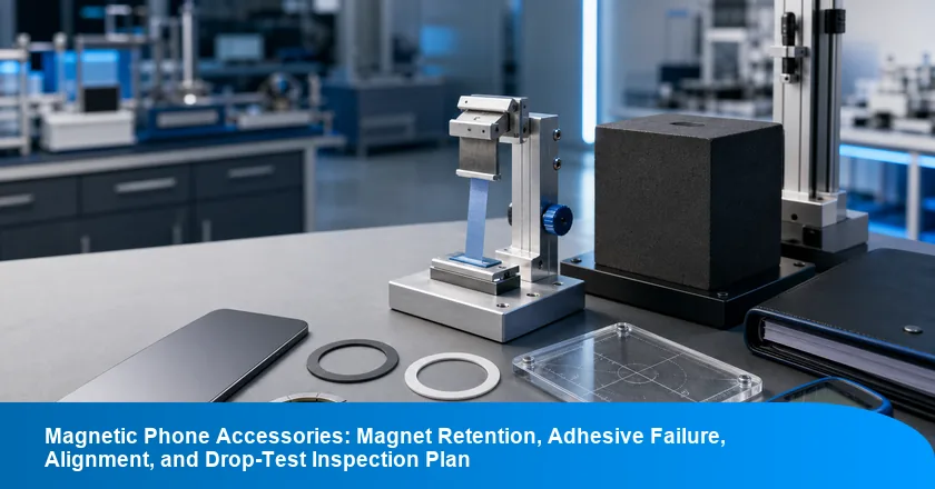 Magnetic Phone Accessories: Magnet Retention, Adhesive Failure, Alignment, and Drop-Test Inspection Plan