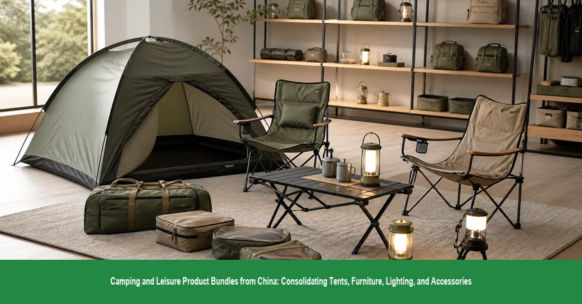 Camping and Leisure Product Bundles from China: Consolidating Tents, Furniture, Lighting, and Accessories