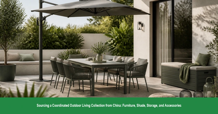 Sourcing a Coordinated Outdoor Living Collection from China: Furniture, Shade, Storage, and Accessories