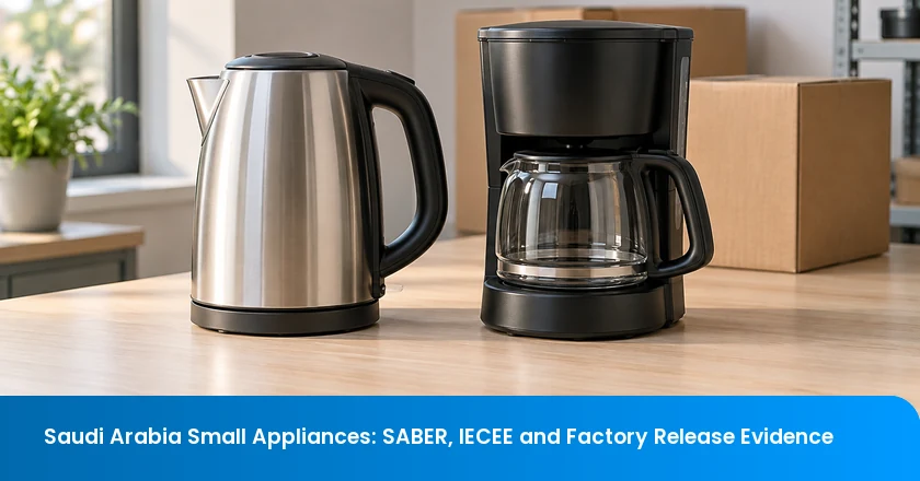 Saudi Arabia Small Appliances: SABER, IECEE and Factory Release Evidence