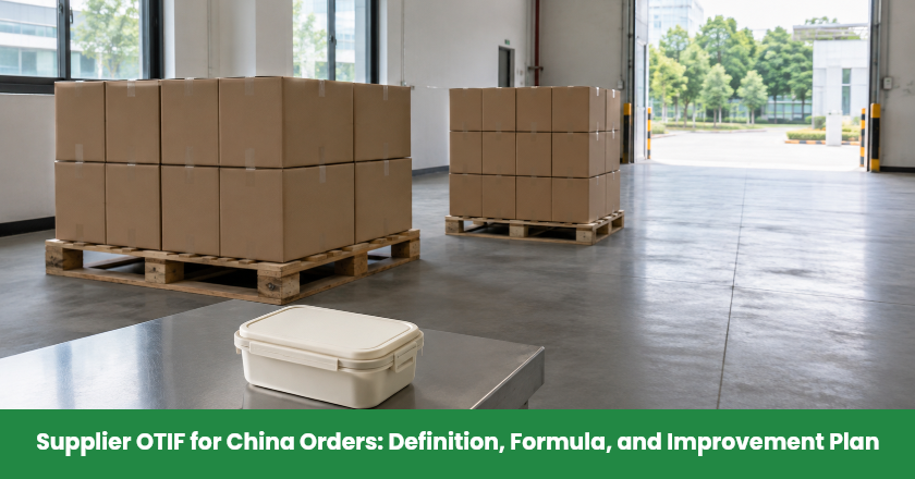 Supplier OTIF for China Orders: Definition, Formula, and Improvement Plan