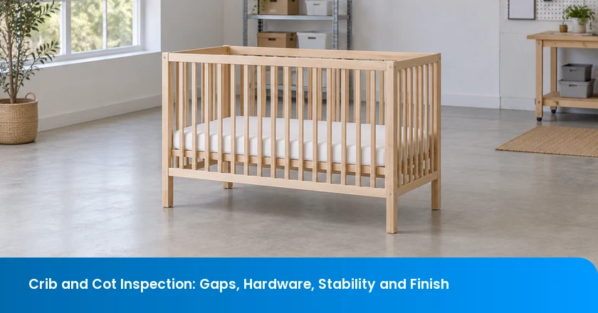 Crib and Cot Inspection: Gaps, Hardware, Stability and Finish