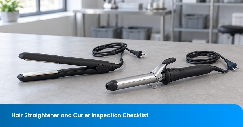 Hair Straightener and Curler Inspection Checklist