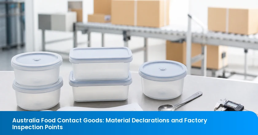Australia Food Contact Goods: Material Declarations and Factory Inspection Points