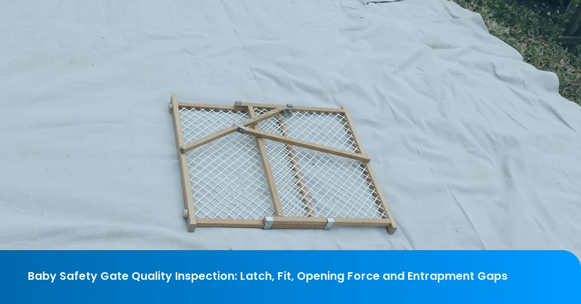 Baby Safety Gate Quality Inspection: Latch, Fit, Opening Force and Entrapment Gaps