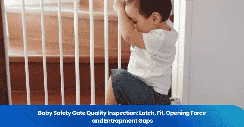 Baby Safety Gate Quality Inspection: Latch, Fit, Opening Force and Entrapment Gaps