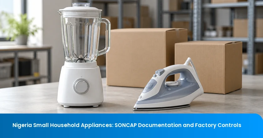 Nigeria Small Household Appliances: SONCAP Documentation and Factory Controls